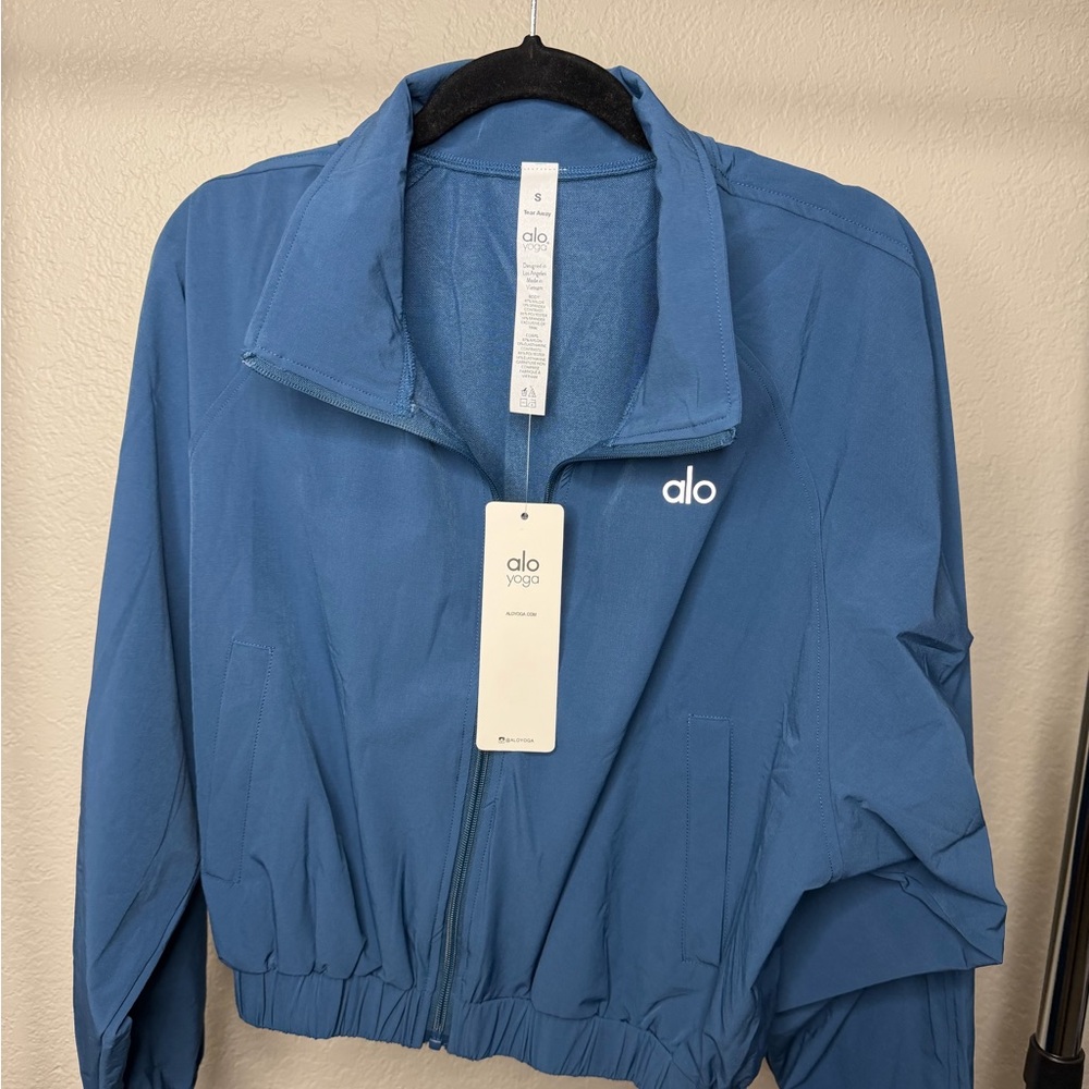 ALO Yoga Women's Bomber Jacket - Blue